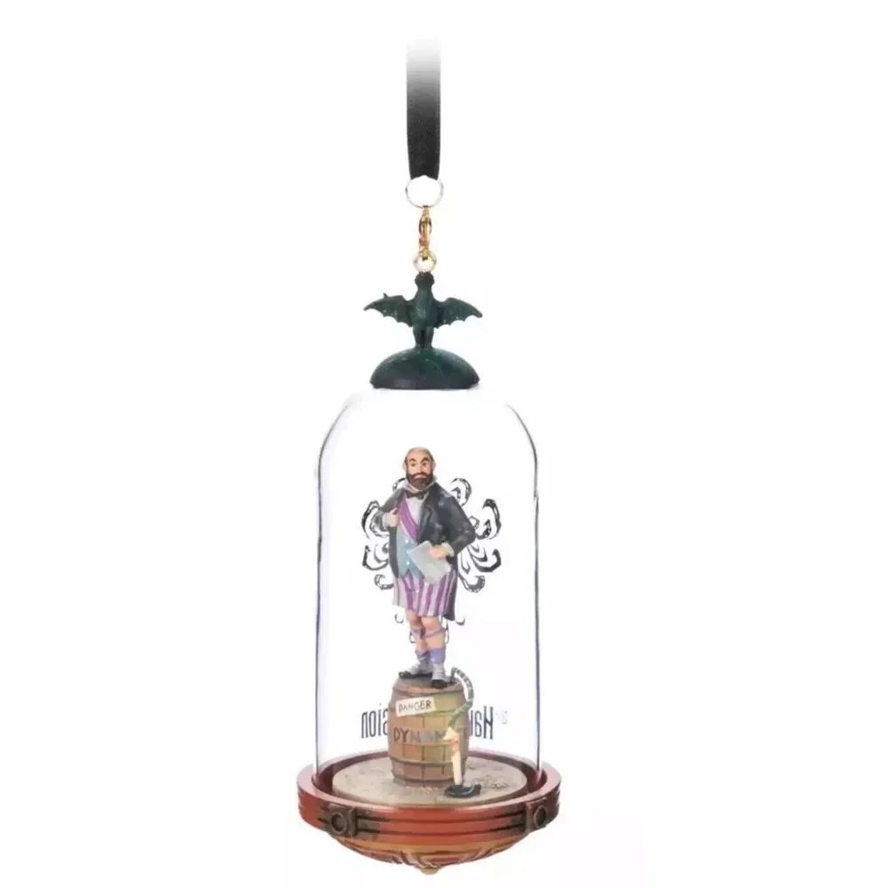 2024 Disney Parks Haunted Mansion Stretching Room Glass Ornament Set Of‎ 4 NEW